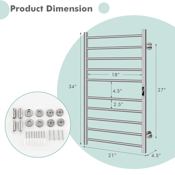 Curved Towel Rail Electric Towel Warmer